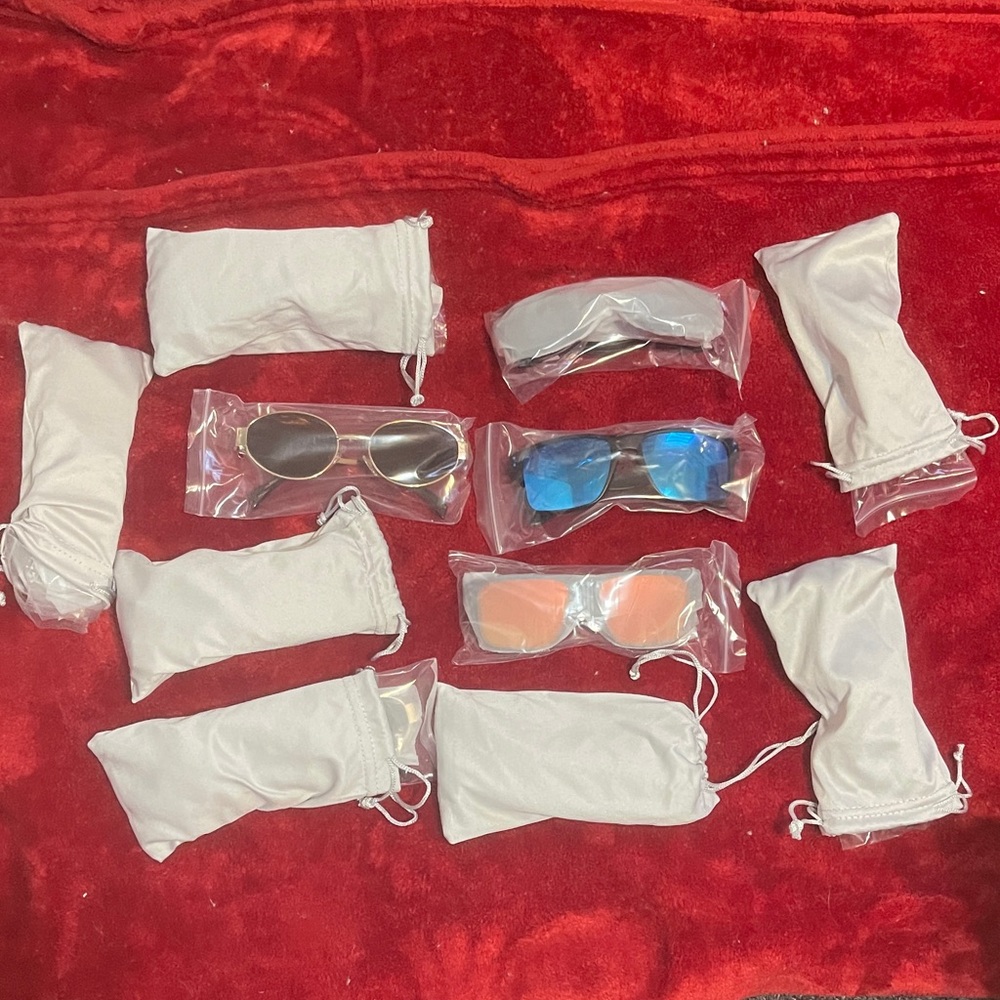 Stylish Sunglasses Set with Pouches